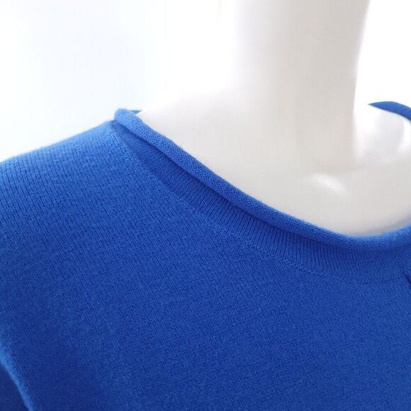 French Connection Solid Blue Pullover Sweater Womens Large - Picture 7 of 10